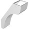 Ekena Millwork 6-in. W x 14-in. D x 22-in. H Legacy Architectural Grade PVC Knee Brace BRCP06X14X22LEC - alternate 4